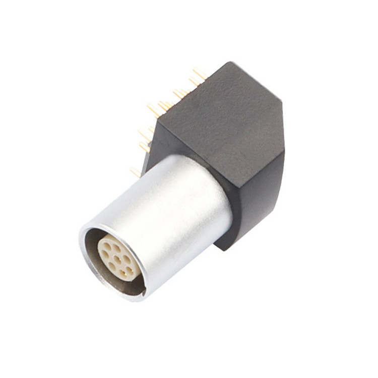 Nội thất B Series Z11 8 pin kết nối tròn góc đất hàn cố định ổ cắm 90 ° ổ cắm góc cho bảng mạch