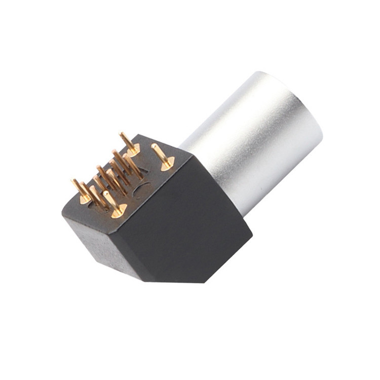 Nội thất B Series Z11 8 pin kết nối tròn góc đất hàn cố định ổ cắm 90 ° ổ cắm góc cho bảng mạch