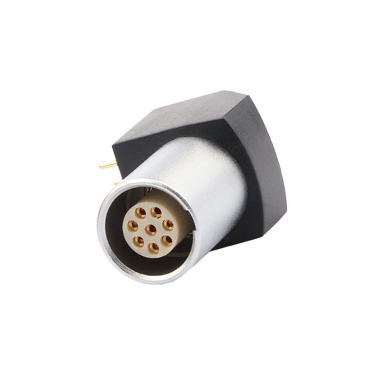 Nội thất B Series Z11 8 pin kết nối tròn góc đất hàn cố định ổ cắm 90 ° ổ cắm góc cho bảng mạch