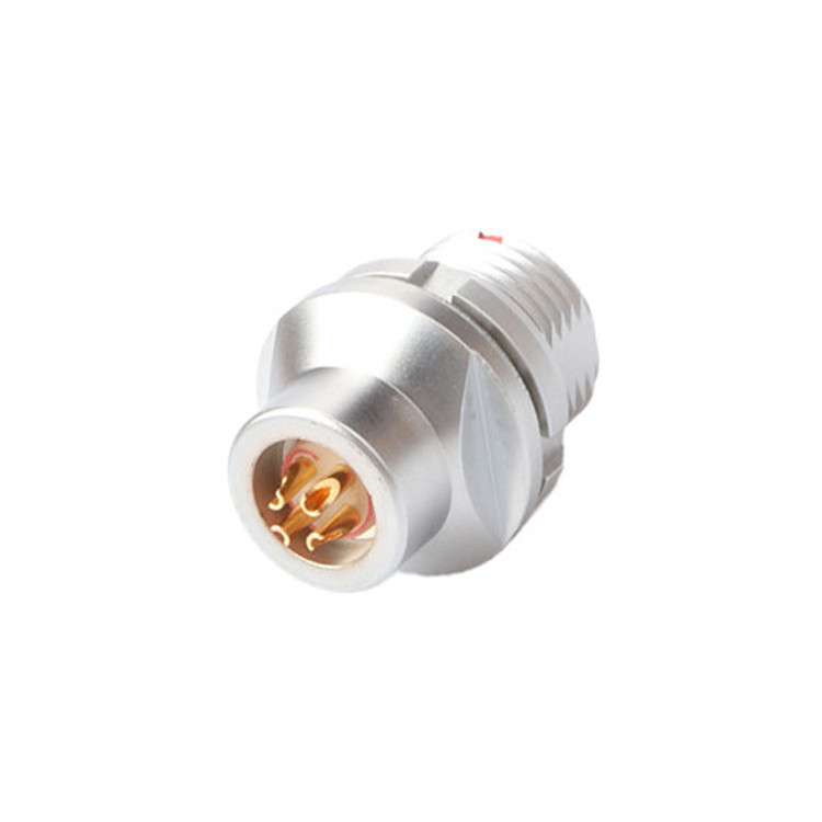 Bộ kết nối vòng tròn công nghiệp B Series Z13 4Pin Connector nữ bên ngoài cố định chân không ổ cắm kín