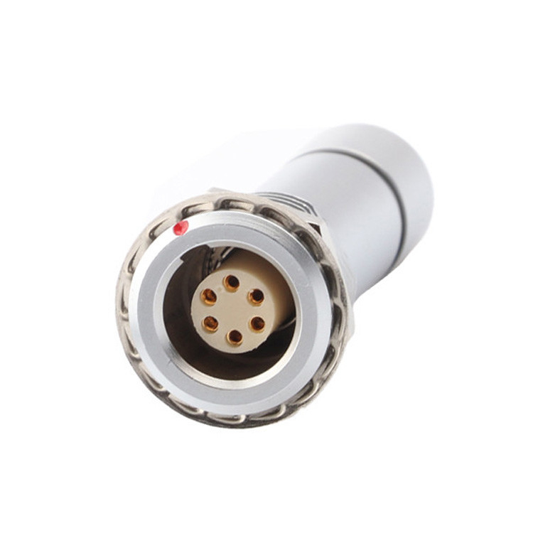 Universal Double Nut Cable Clamp Industrial Waterproof Circular Connector B Series Z10 6P nữ