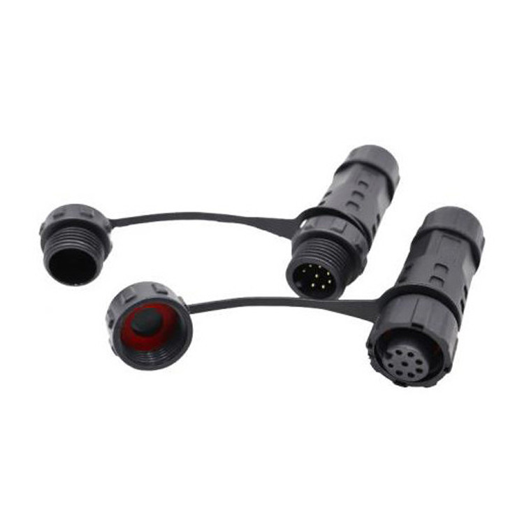 Nhà máy Mini M12 8 Pin đầu nối phích tròn chống nước công nghiệp IP67 nam / nữ