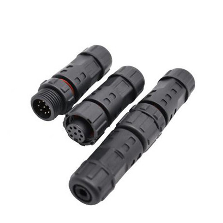 Nhà máy Mini M12 8 Pin đầu nối phích tròn chống nước công nghiệp IP67 nam / nữ