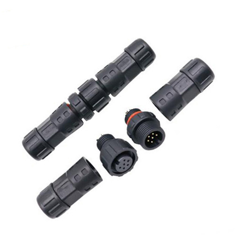 Nhà máy Mini M12 8 Pin đầu nối phích tròn chống nước công nghiệp IP67 nam / nữ