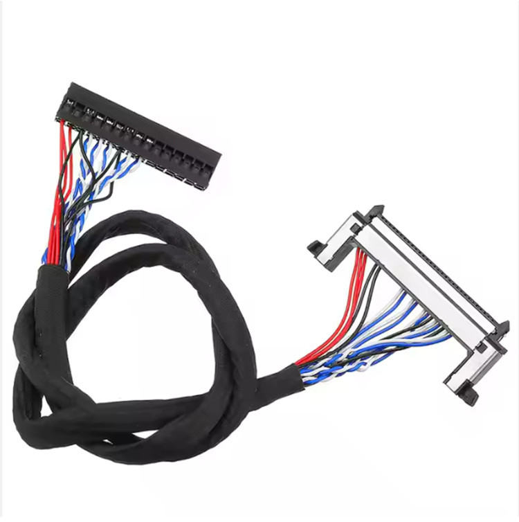 Cáp hiển thị Lvds UL1571 28AWG 30 Pin 1.0mm Để kết nối chân Dupont 2 * 15 2.0mm