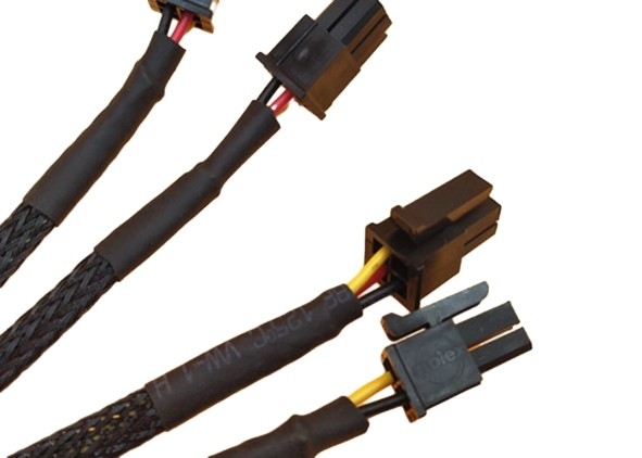 2 * 2p Molex 43025 Đầu nối màu đen Micro Fit 3.0mm Pitch To 3pin Jst - Ph2.0 26awg Dây nịt