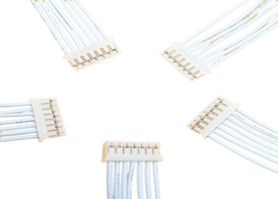 Dây đeo tùy chỉnh màu trắng UL1007 Mỗi đầu nối PHR-7 Pa66 Ph 2.0mm
