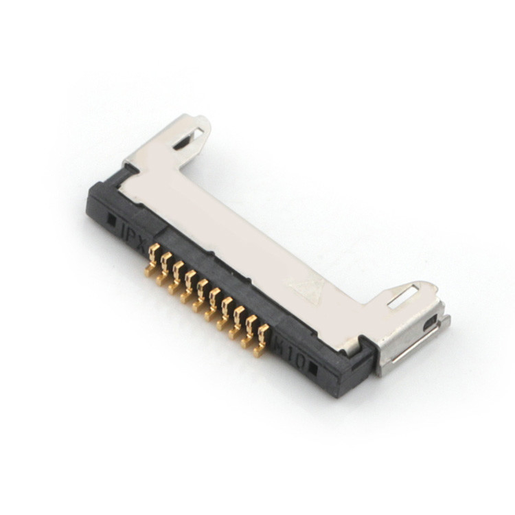 Bộ cáp đồng trục vi mô 20345-010T32R với độ cao 0,4 mm và kết nối đồng trục ngang kiểu 10 chân LVDS kết nối đồng trục vi mô