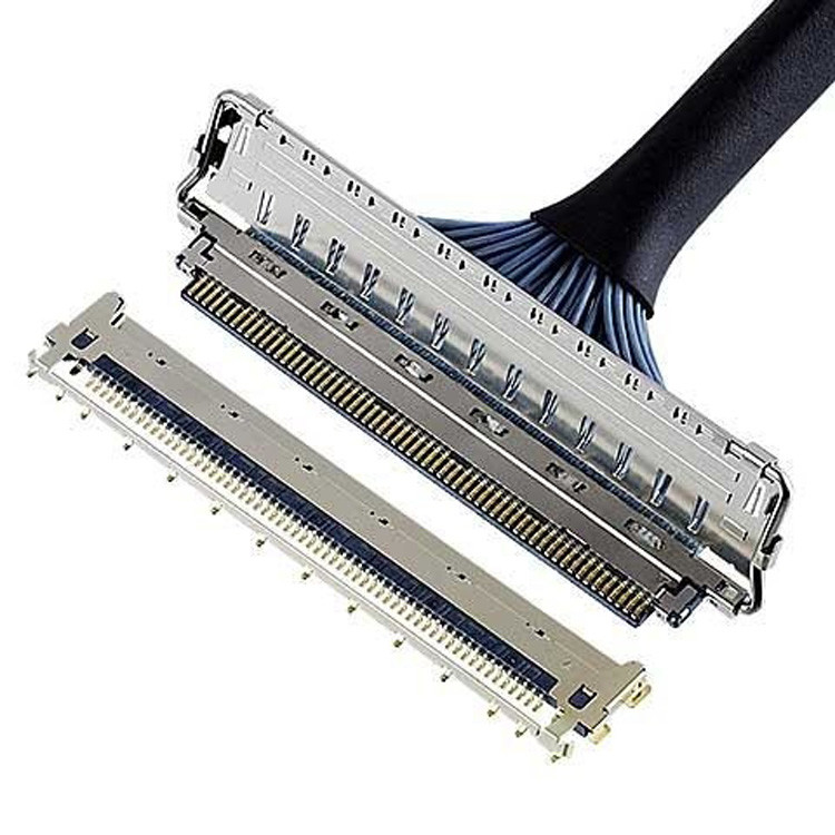 Mellanox CABLINE-CA II PLUS Micro-Coaxial Connector với kiểu giao phối ngang, pitch 0,4 mm, 20680 20788 20789 20790