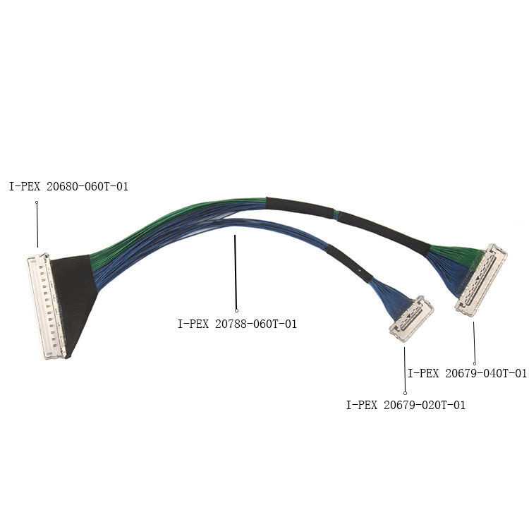 EMI Shielding 60-pin Micro Coaxial Cable, I Pex CABLINE-CA II PLUS LVDS EDP Cable với 20788 060T 01