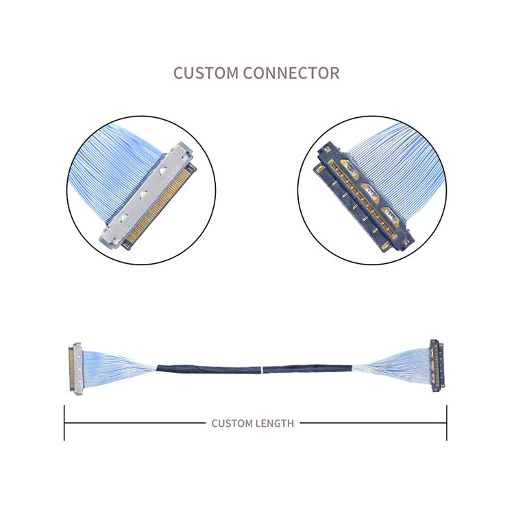 Ứng dụng cáp đồng trục vi mô với KEL XSL20-48S 0,25 mm Pitch, 44AWG Và 46AWG