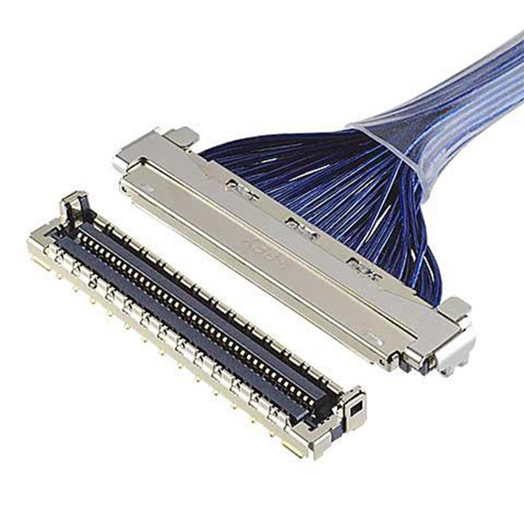 Cáp EMI Shield LVDS với độ cao 0,4 mm I-Pex micro coaxial connector với 20788 20679 30-pin 40-pin 50-pin