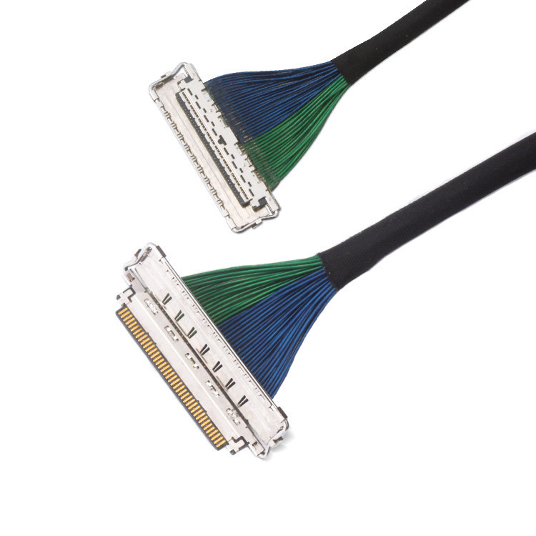 Cáp EMI Shield LVDS với độ cao 0,4 mm I-Pex micro coaxial connector với 20788 20679 30-pin 40-pin 50-pin