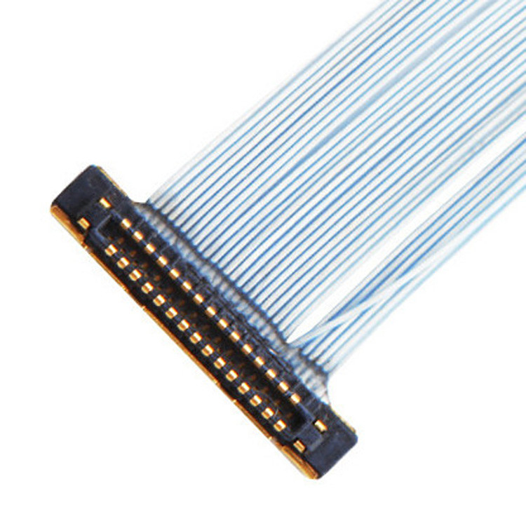 Đối với máy ảnh giám sát, một bộ sưu tập cáp đồng trục vi mô với pitch 0,25mm KEL XSLS20-30