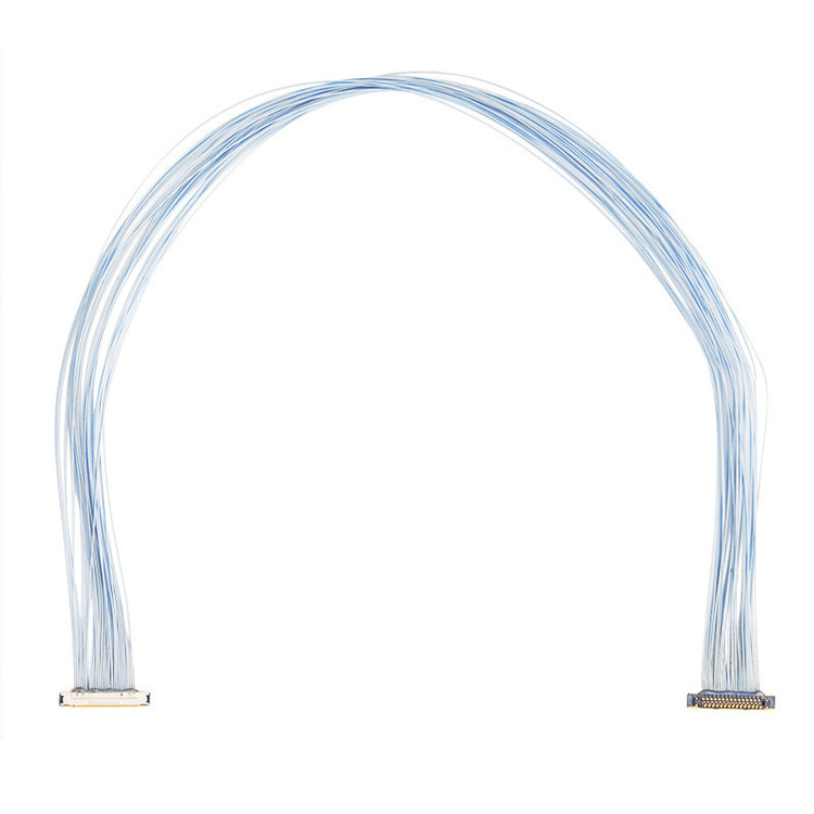 Đối với máy ảnh giám sát, một bộ sưu tập cáp đồng trục vi mô với pitch 0,25mm KEL XSLS20-30
