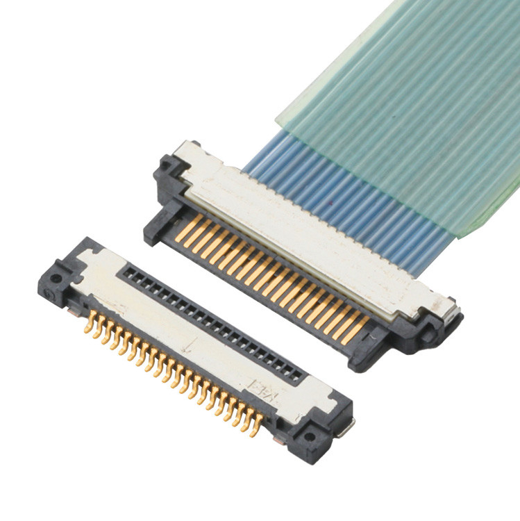 Factory Board Side Micro Coaxial Cable Connector là đúng góc