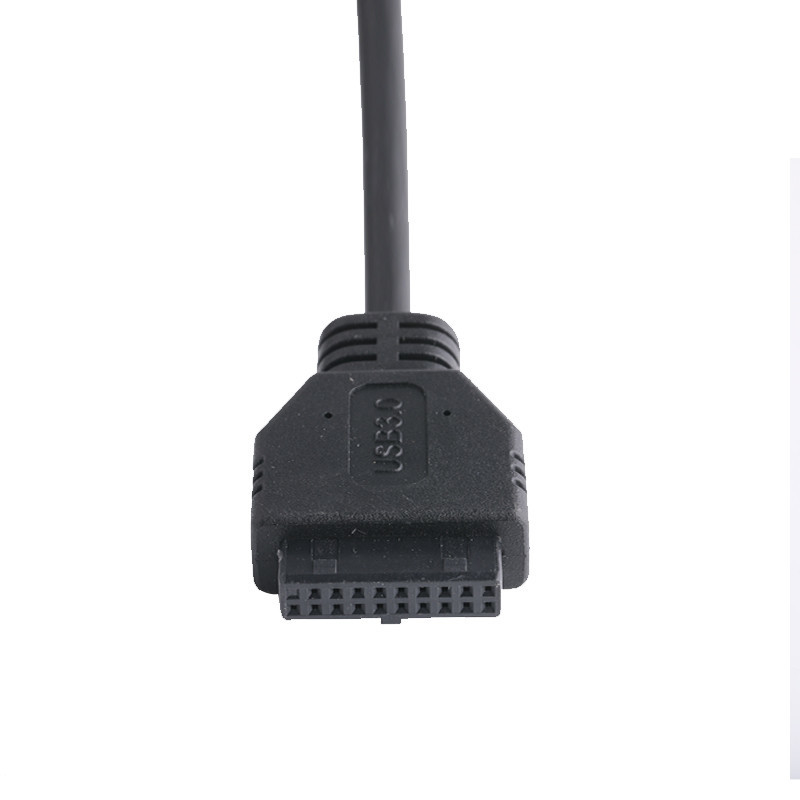 20P Đàn bà USB 3.0 Type-C đến IDC Adapter Cable Internal Resistor Đen PVC Wire OEM ODM