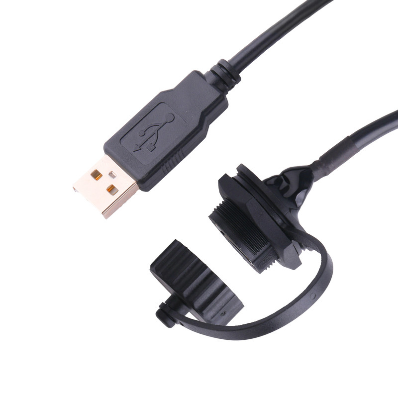 Đầu nối USB 2.0 A Female có Shield và Cap to USB 2.0 A cáp usb được sản xuất để đo lường