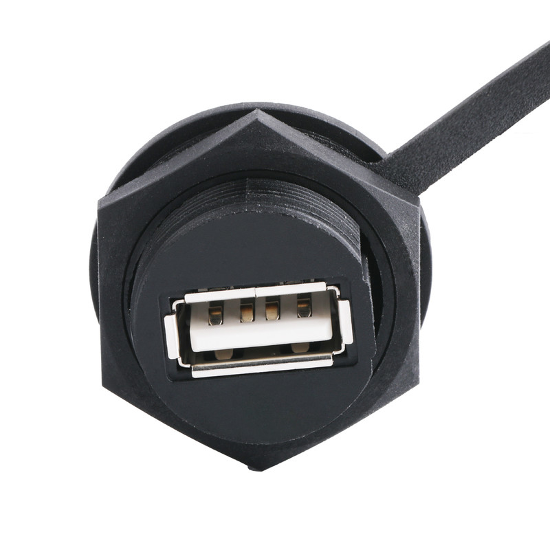 Đầu nối USB 2.0 A Female có Shield và Cap to USB 2.0 A cáp usb được sản xuất để đo lường