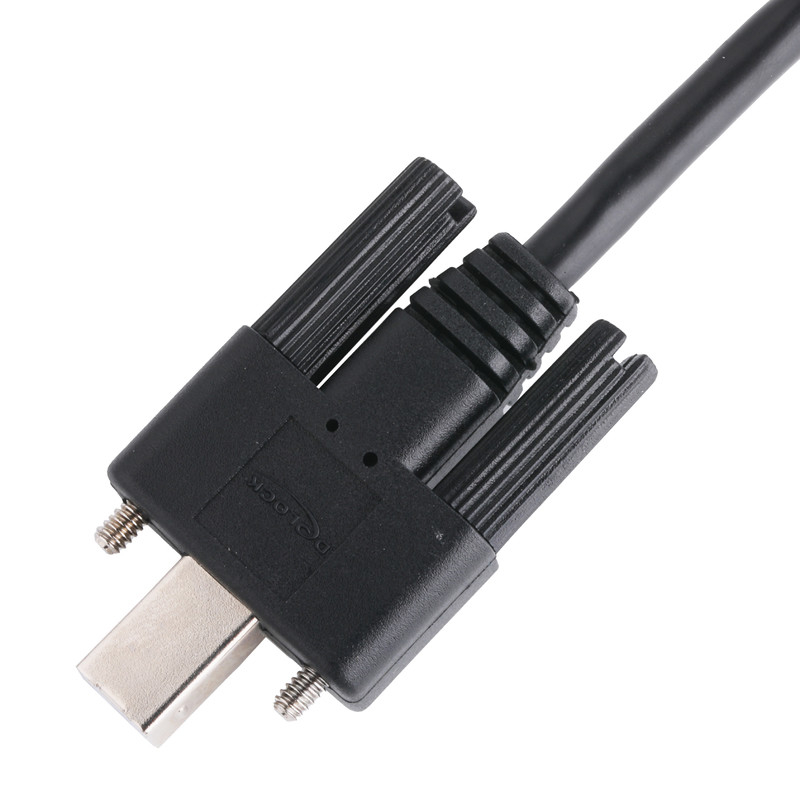 dây chuyền màu đen UL máy in kết nối cáp USB 2.0 loại A đến loại B khóa