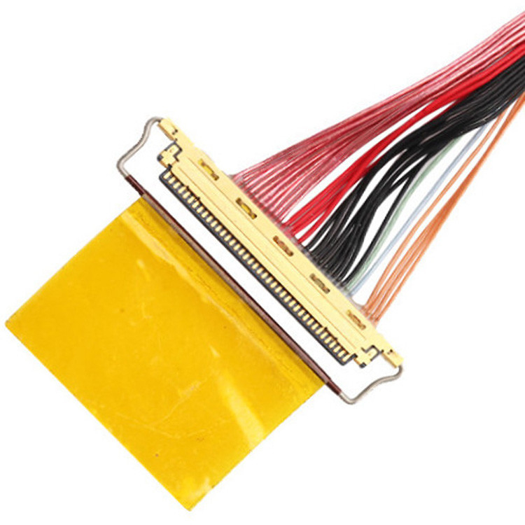 Nhà máy 36AWG Lvds Cable Assembly I Pex 20453-240t-01 đến 20453-240t-01 40P 0.4mm Pitch