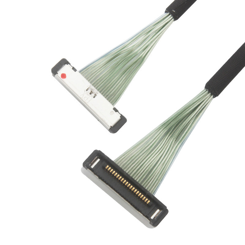 0.4mm Pitch IPEX 20380-R20T-06 Micro Coaxial Cable lvds cáp kết nối 20P 0.4mm pitch