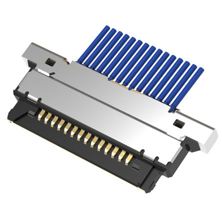 Bộ lắp ráp cáp đồng trục vi mô 20345-015T-32R với 15 chân, có độ cao 0,4mm và loại kết hợp ngang vi mô
