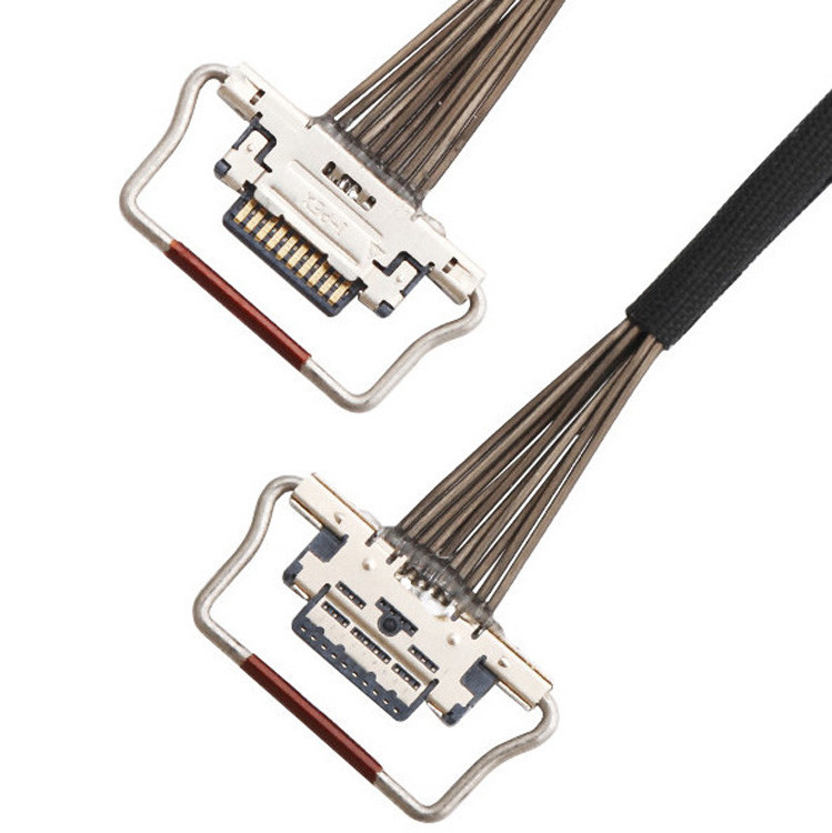 Nhà máy 10 Pin Micro Coaxial Cable 0.4mm Pitch 20633-310T-01S Lvds Cho Máy ảnh nhiệt