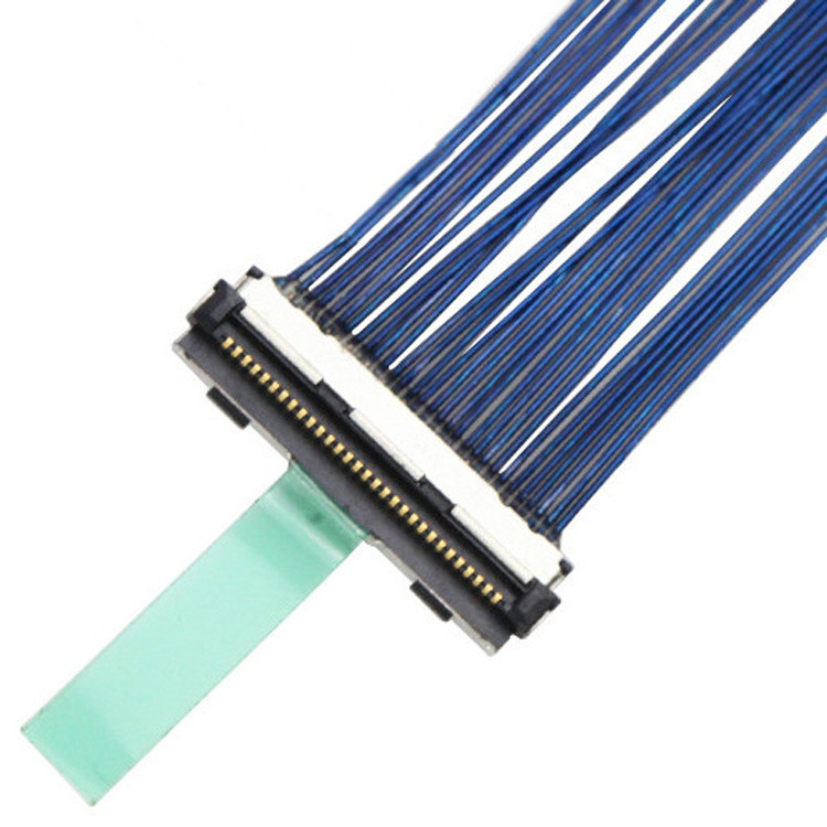 Cáp Micro Coaxial LVDS 30-pin với độ cao 0,5 mm, đầu nối , được chỉ định là DF80D-30P-0.5SD