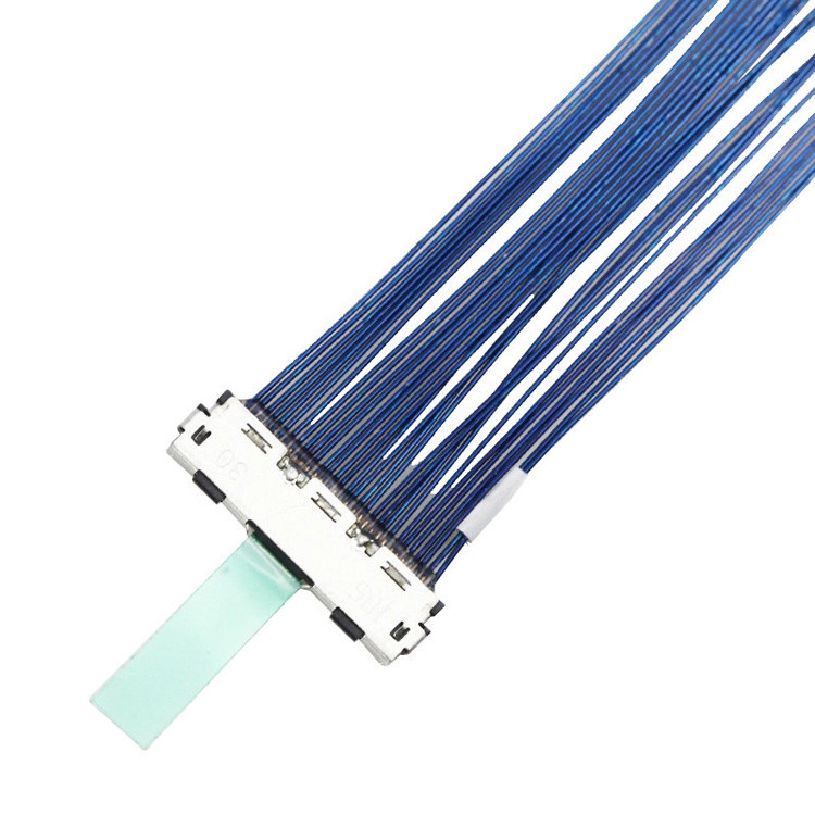 Cáp Micro Coaxial LVDS 30-pin với độ cao 0,5 mm, đầu nối , được chỉ định là DF80D-30P-0.5SD