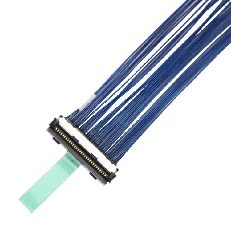 Cáp Micro Coaxial LVDS 30-pin với độ cao 0,5 mm, đầu nối , được chỉ định là DF80D-30P-0.5SD