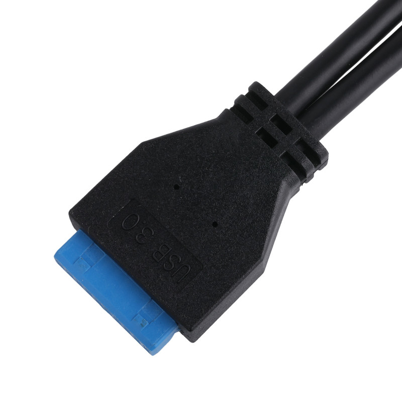 Cáp điện của bo mạch chủ máy tính USB 3.1 Type-E Nam đến IDC20P Nam Cáp bộ điều hợp 20-pin Cáp mở rộng