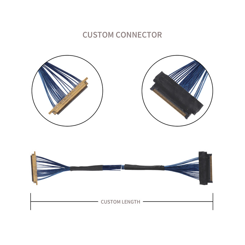 Lvds JAE Micro Coaxial Cable FI JT40C CSH1 đến HD1P040MA1 Để sử dụng trong các thiết bị thực tế ảo