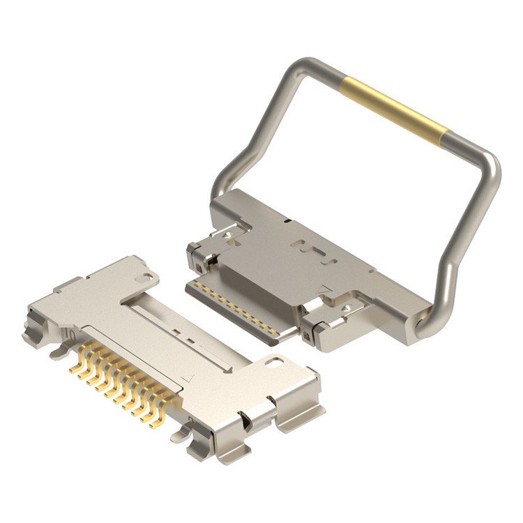 CABLINE-CA 10p 20633-310T-01S Micro-Coaxial Connector với cắm khóa cơ khí là Bein