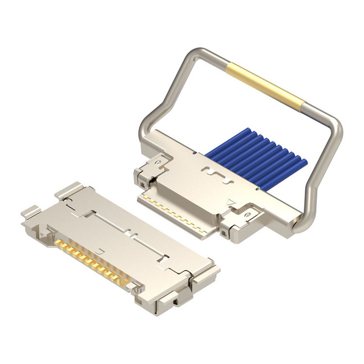 CABLINE-CA 10p 20633-310T-01S Micro-Coaxial Connector với cắm khóa cơ khí là Bein