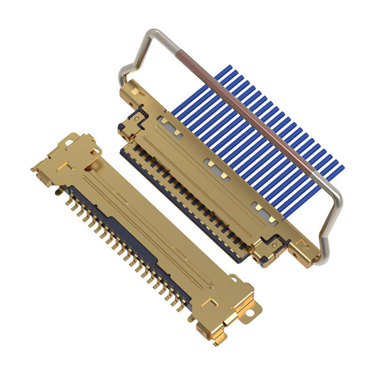 CABLINE-VS 20pin 20453-220T-03 được bảo vệ đầy đủ với nhiều điểm để ngăn chặn rò rỉ EMI