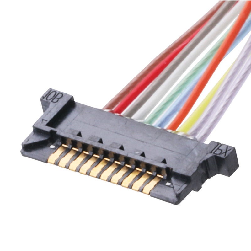 Đầu nối cáp đồng trục Lvds cho màn hình LCD DW-5 20598-010T-02 0,5mm Pitch 10 Pin
