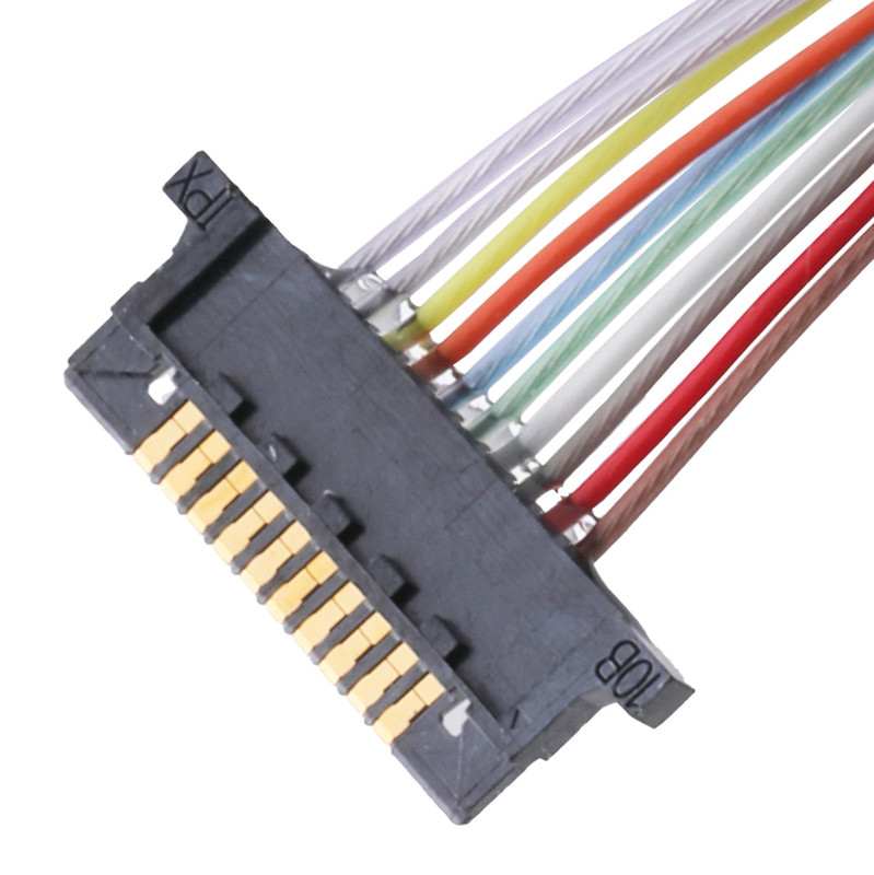 Đầu nối cáp đồng trục Lvds cho màn hình LCD DW-5 20598-010T-02 0,5mm Pitch 10 Pin