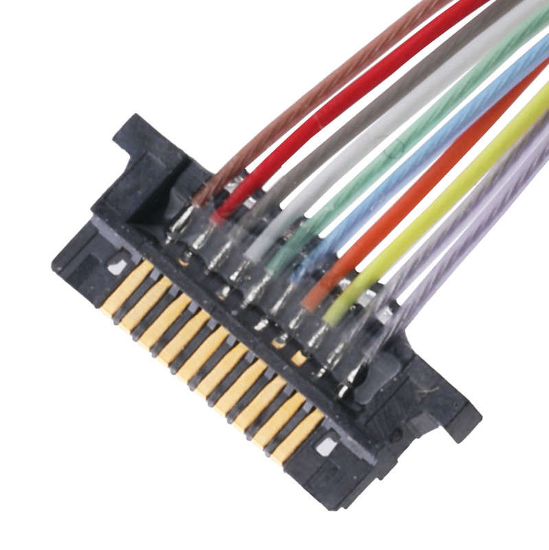 Đầu nối cáp đồng trục Lvds cho màn hình LCD DW-5 20598-010T-02 0,5mm Pitch 10 Pin