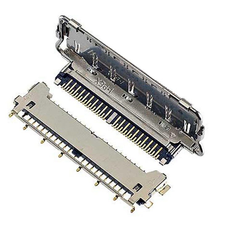 Loại giao phối ngang Kết nối Micro-Coaxial Lvds Connector Loại kết nối 40 pin Lvds Connector 20977-040T 040E 01