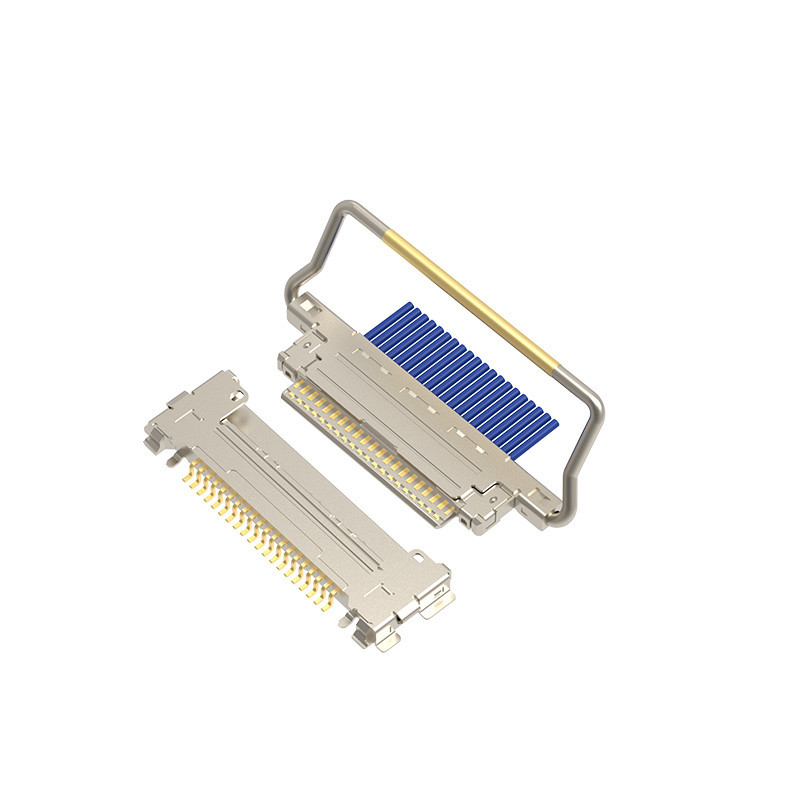 Cáp đồng trục siêu nhỏ CABLINE®-VS II 20846-040T-01 Được bảo vệ hoàn toàn bằng khóa cơ Cáp đầu nối lvds 40 chân