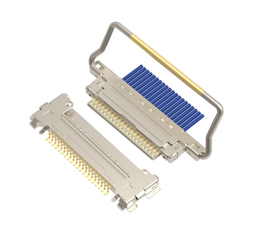CABLINE-CA 20pin 20633-220T-01S Cáp đồng trục siêu nhỏ Bước 0,4 mm, Loại giao phối ngang Đầu nối đồng trục siêu nhỏ
