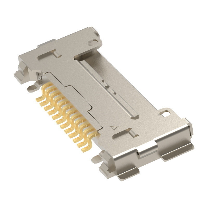 Đầu cắm CABLINE-CA 12pin20633-212T-01S cho cụm cáp đồng trục siêu nhỏ Bước 0,4 mm, Loại ghép nối ngang