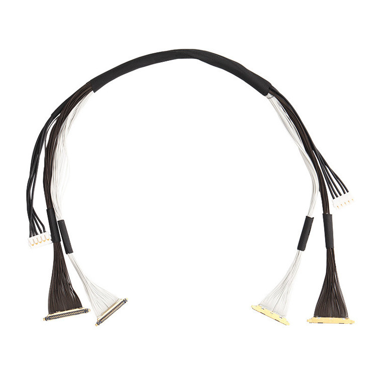 34 Pin JST AUHR-05V-H đến I-PEX 20531-34-01 0.25mm Pitch LVDS EDP Cable Assembly