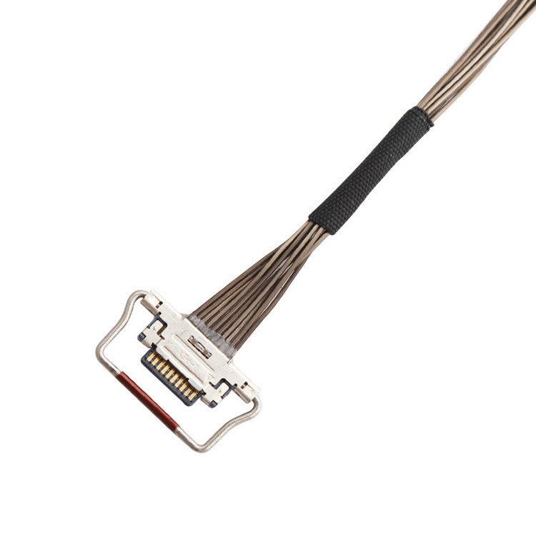 10 Pin EDP I-PEX Cáp LVDS đồng trục 0,4mm Pitch 20633-310T-01S 38AWG