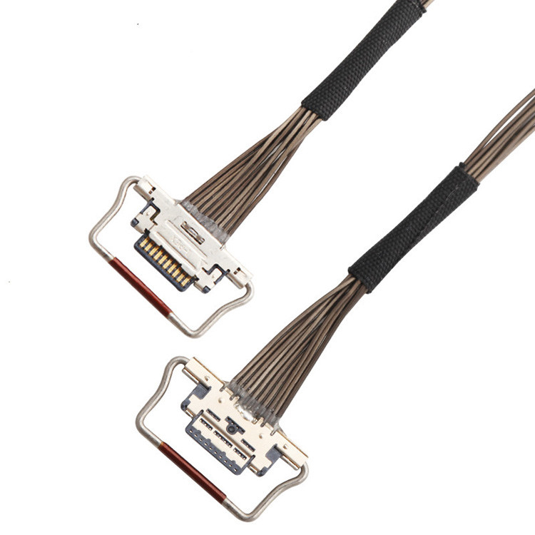 10 Pin EDP I-PEX Cáp LVDS đồng trục 0,4mm Pitch 20633-310T-01S 38AWG