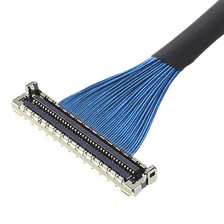 Cáp Micro Coaxial LVDS với bảo vệ EMC và khóa cơ học IPEX MICRO COAX CABLE 30P CABLINE-UM 20878-030T-01