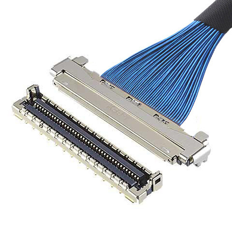 Cáp Micro Coaxial LVDS với bảo vệ EMC và khóa cơ học IPEX MICRO COAX CABLE 30P CABLINE-UM 20878-030T-01