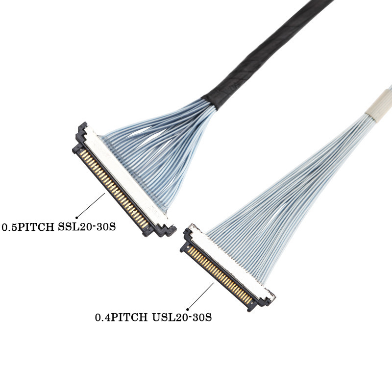 I-Pex 20453-230T-03 đến Kel SSL20-30S Cáp đồng trục vi mô 30P Lvds Edp Cable Assembly