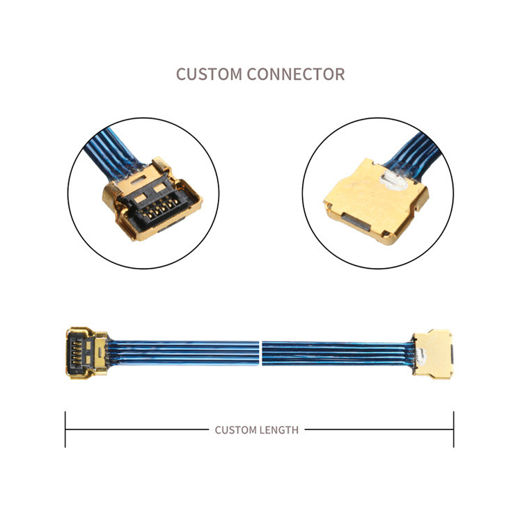 5 Pin 30pin đến 20857-005T-01 I Pex 20380-R30T-060 Lvds 5P Micro Coaxial Cable